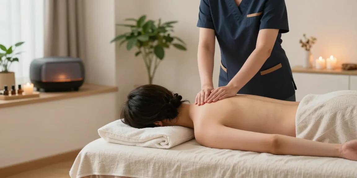 Experience soothing 노원출장마사지 in a tranquil home spa setting.
