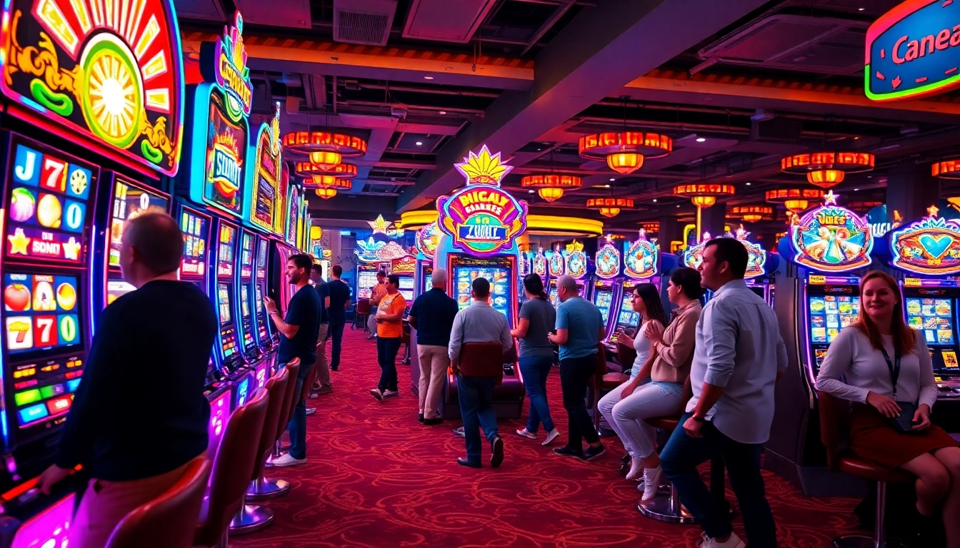Slot gacor hari ini menarik perhatian dengan suasana kasino yang meriah dan permainan yang seru.