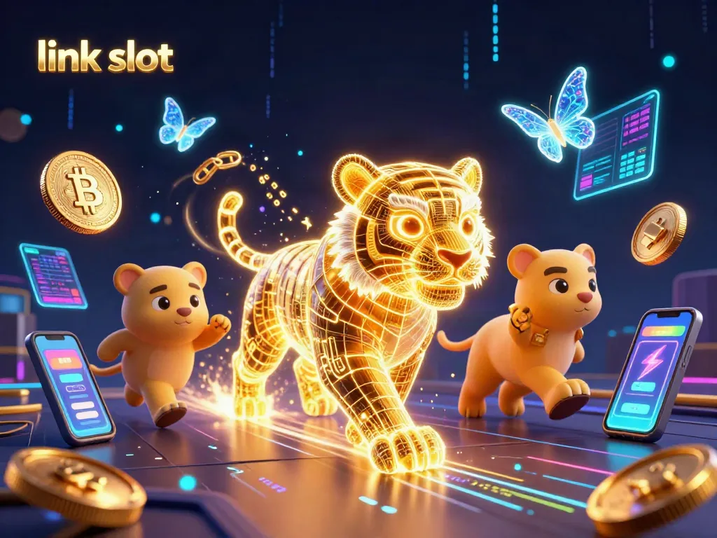 Menangkan permainan dengan link slot yang menampilkan harimau neon di kasino digital.