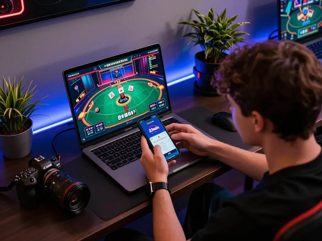 Experience thrill at 23win with dynamic online poker gameplay on smartphones and laptops.