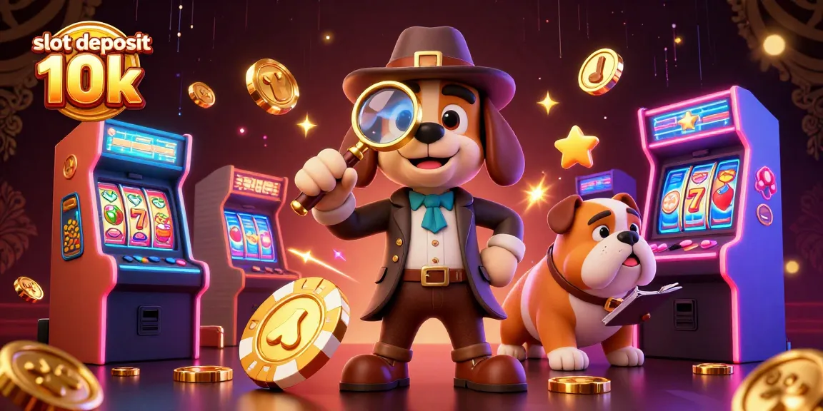 Engaging scene from the "slot deposit 10k" adventure, showcasing vibrant casino elements and playful characters.