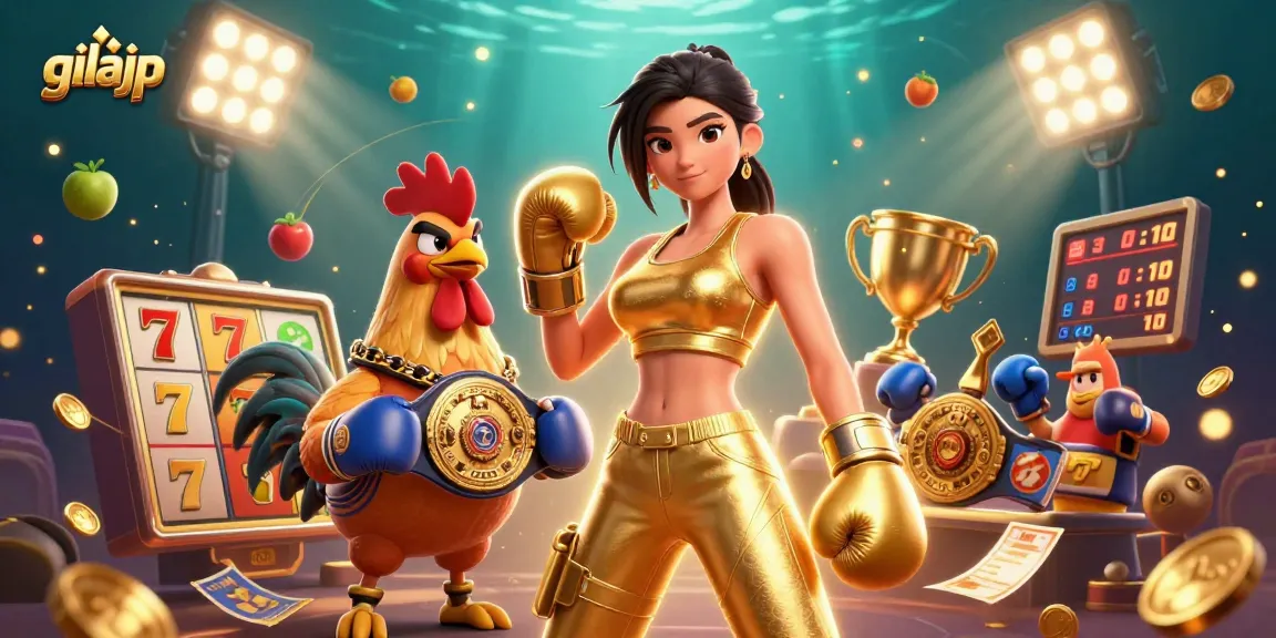 Engage in immersive gameplay with gilajp's vibrant casino atmosphere and dynamic slot reels.