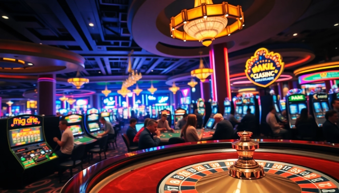 Permainan kasino yang seru di karirtoto dengan meja roulette yang ramai.