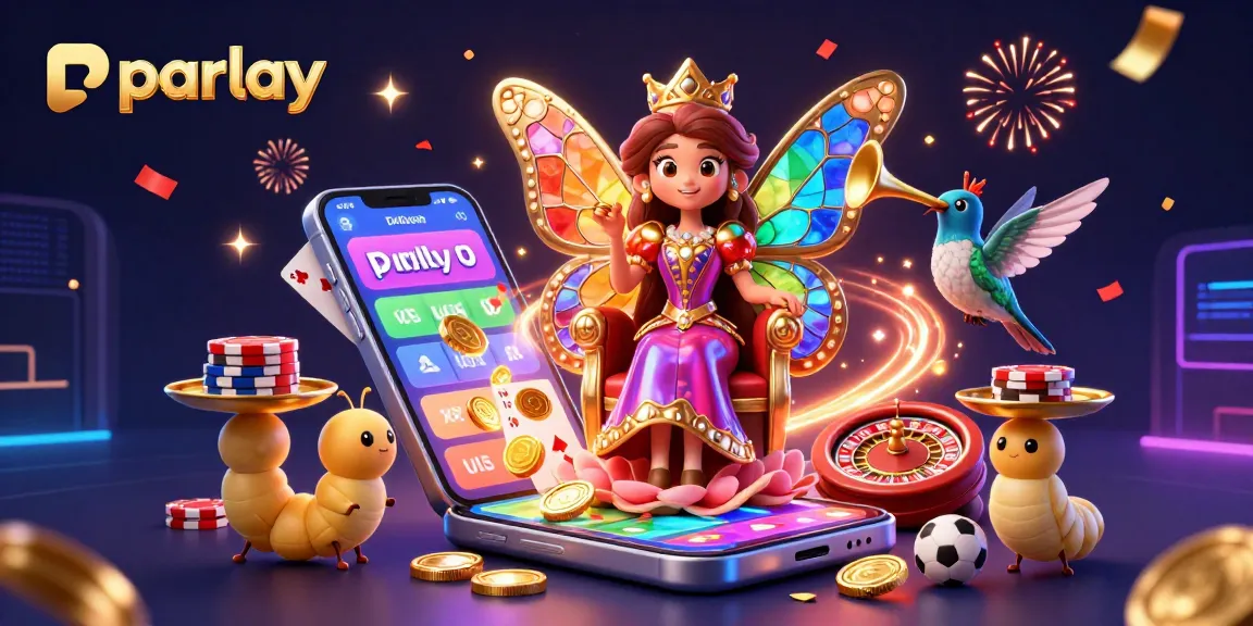 Engage in parlay betting with vibrant sports games and enchanting characters in a breathtaking 3D illustration.