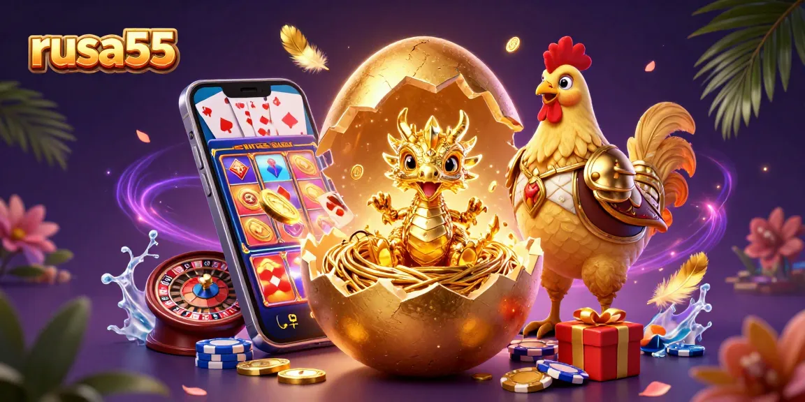Win big at rusa55 by spinning the reels of golden slot games with an enchanting dragon!