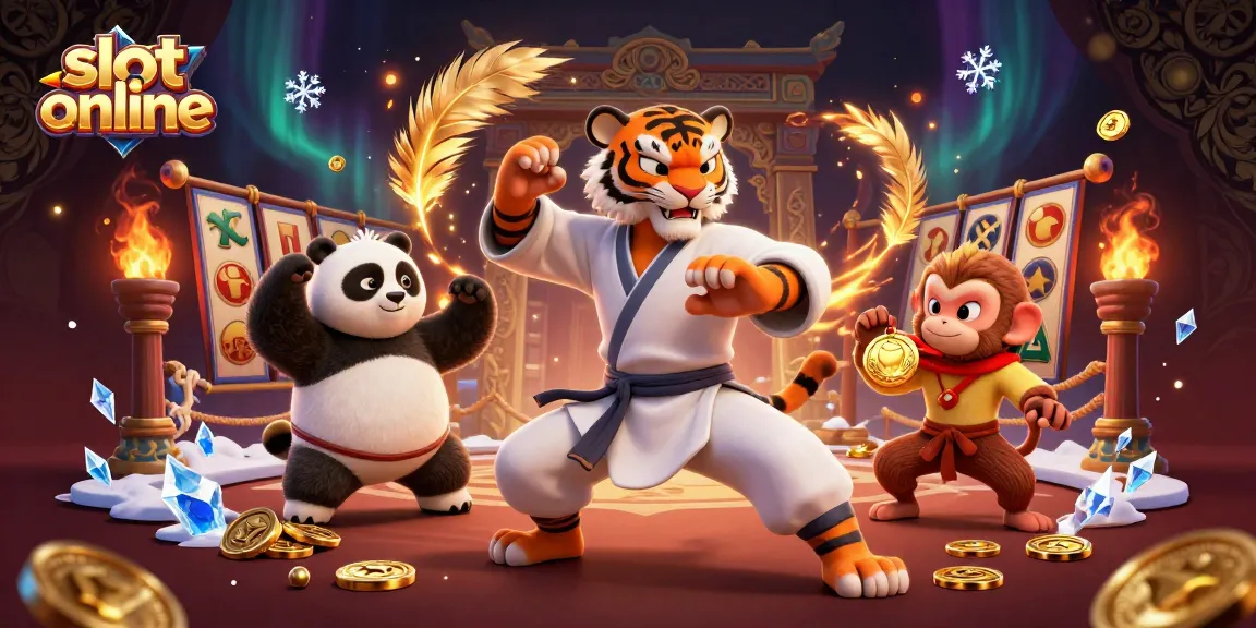Spin the reels with fun characters in this vibrant slot online 3D illustration.