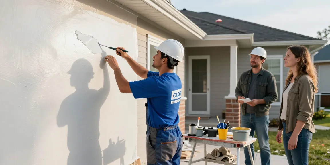Stucco Regina - Trusted provider applying professional acrylic stucco on residential property for quality community service.
