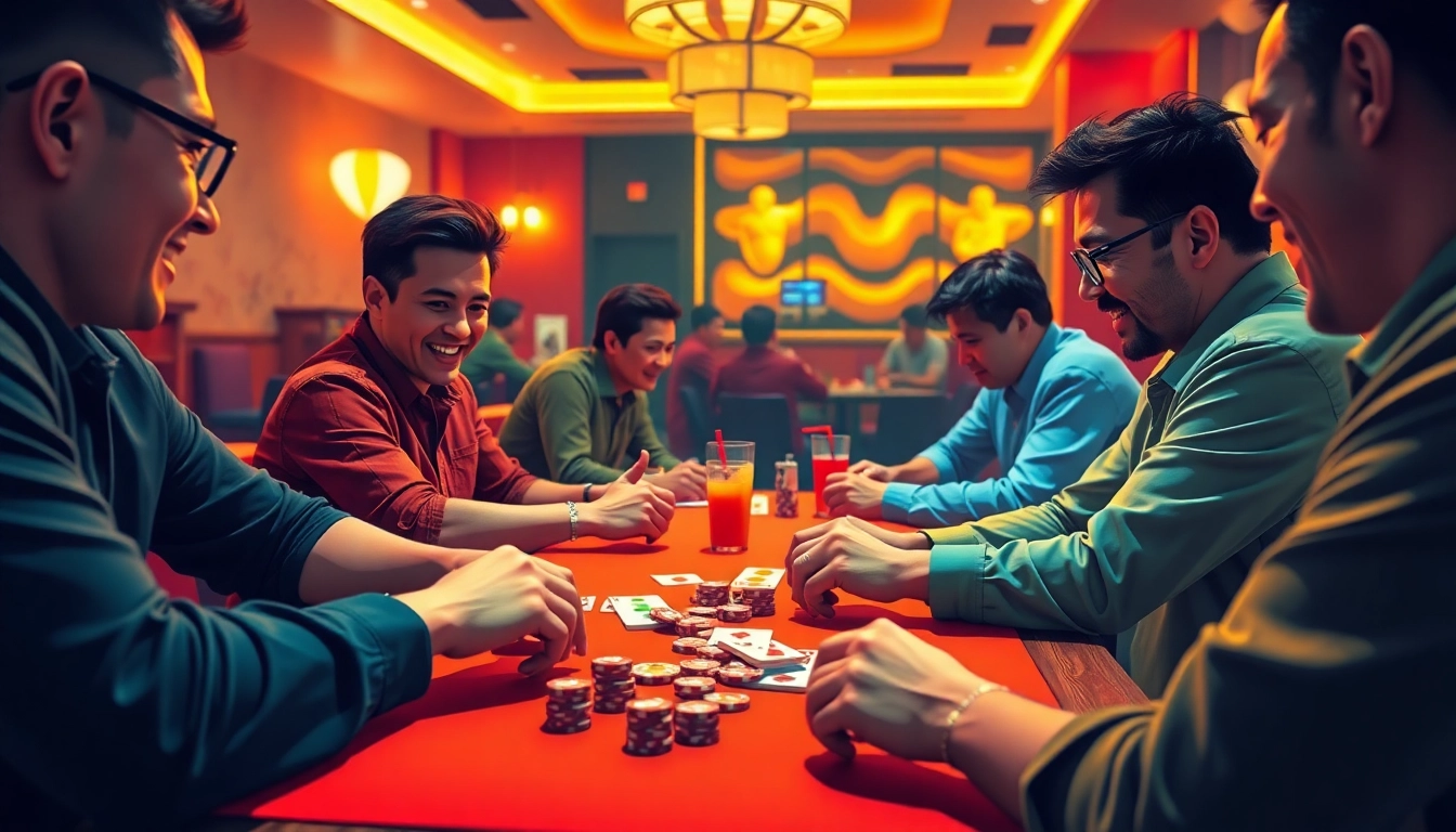 Experience excitement in a lively game of yono rummy with players focusing on their strategies.