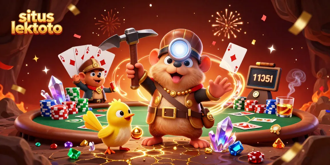 Engage in thrilling gaming spectacles at situs lektoto with immersive 3D visuals, treasure hunters, and poker action.