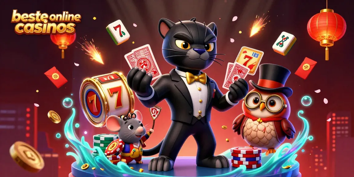 Experience the exciting action at beste online casinos with a stylish panther dealer and friends.