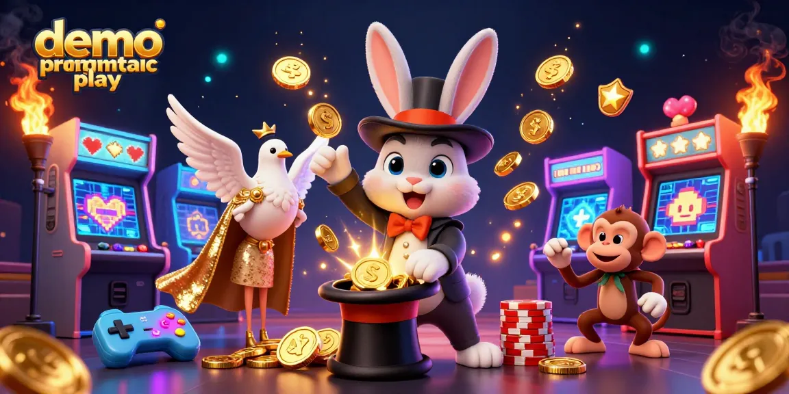 Spin to win with demo pragmatic play in this dazzling casino scene featuring magic and excitement.