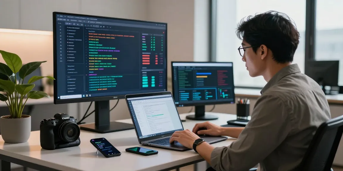 Consultant recovering stolen cryptocurrency with data analytics tools in a modern office setting