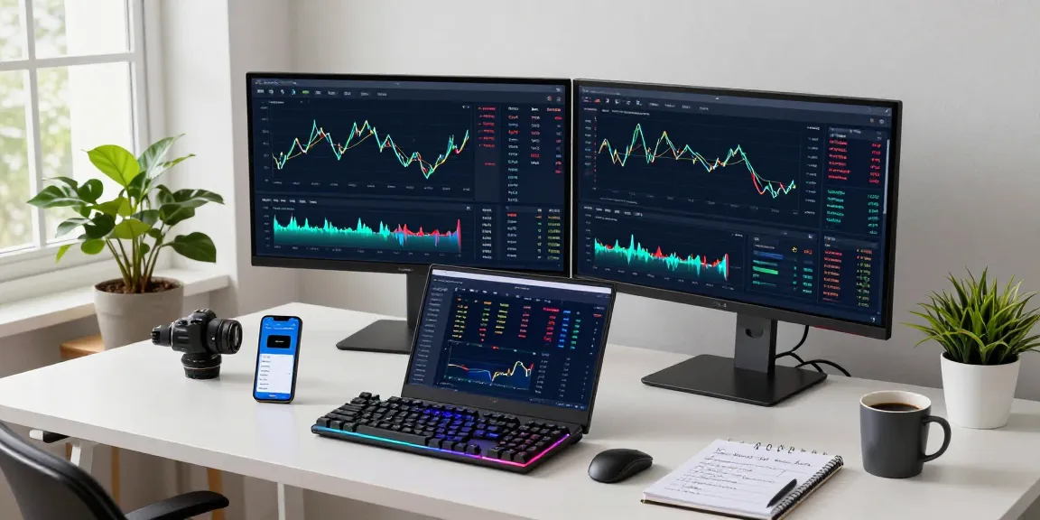 Best cloud mining trading workspace with Bitcoin charts, digital wallet app, and innovative technology setup.