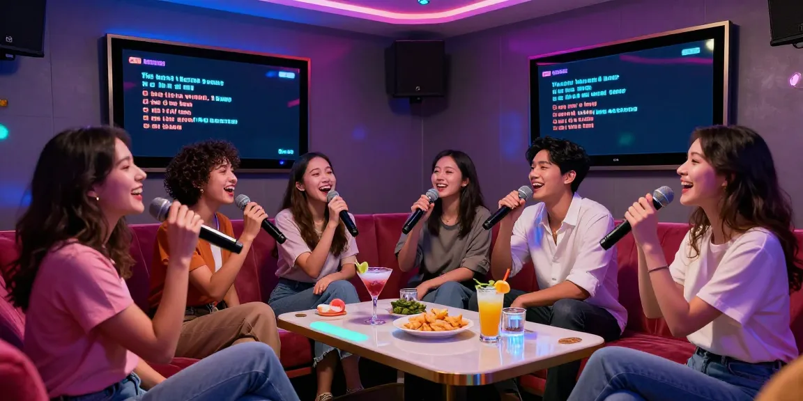 달토에서 친구들과 함께 노래를 부르며 즐기는 즐거운 모습