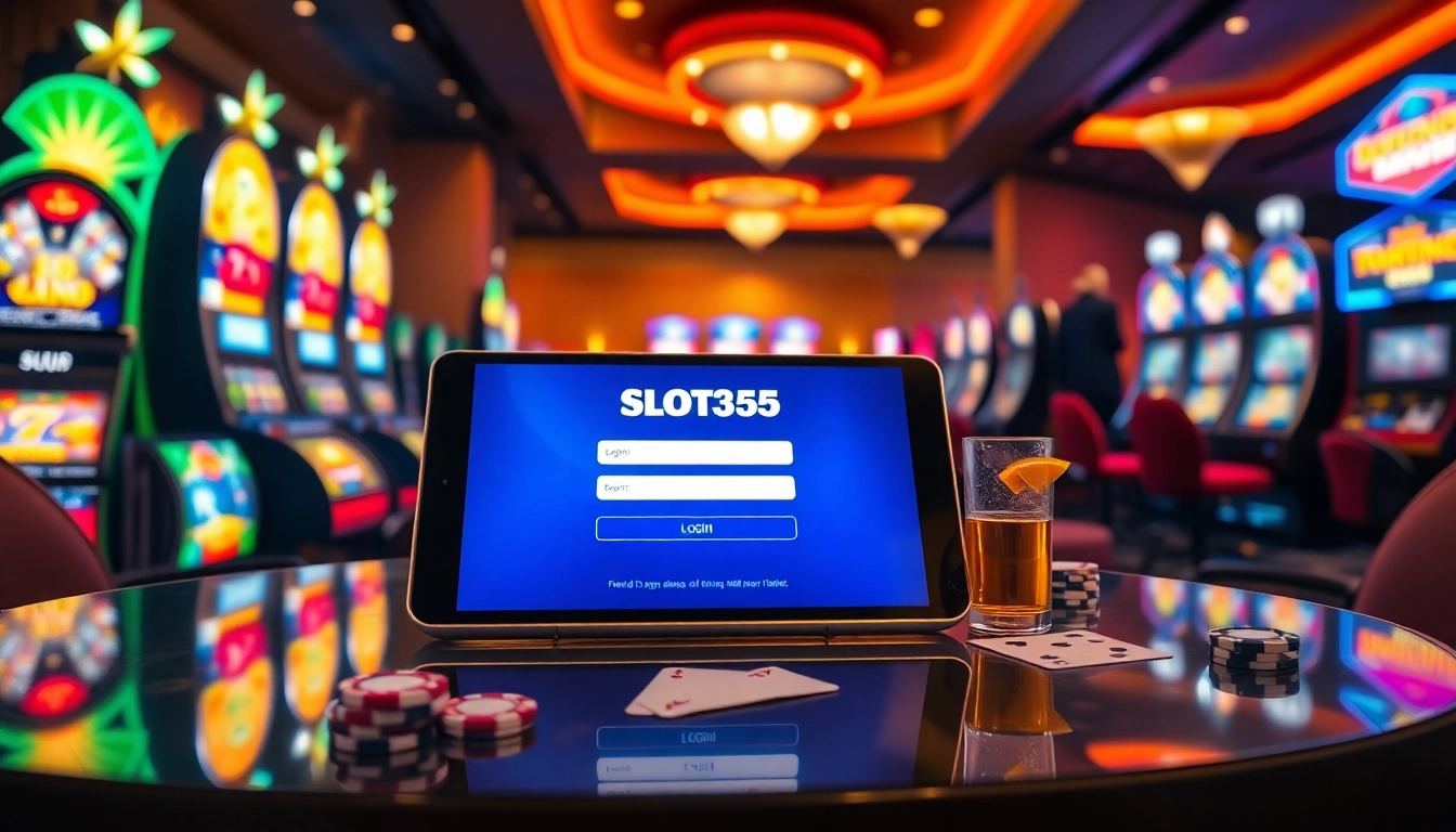 Masuk ke SLOT365 LOGIN dengan tampilan antarmuka kasino yang menarik dan menawan.