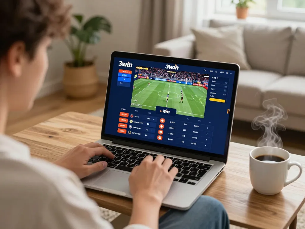Engaging on 3win sports betting from home, focusing on live events and strategy.