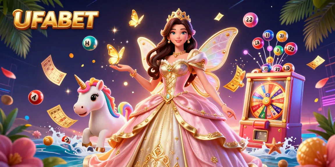 Win exciting games at UFABET with a glamorous fairy-tale inspired casino scene.