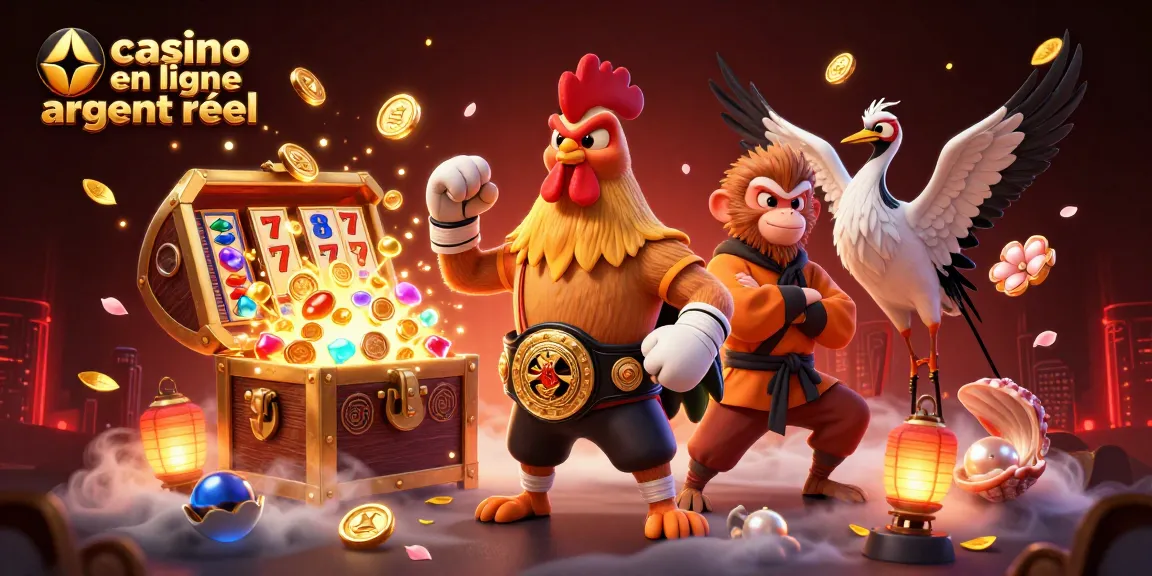 Découvrez l'univers du casino en ligne argent réel avec de riches illustrations animées et des éléments de jeu captivants.