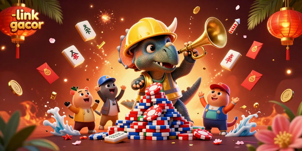 Win big with link gacor at this vibrant, action-packed casino illustration featuring exciting gaming elements.