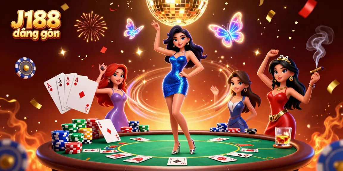 Experience thrilling gameplay with J188 đăng nhập, featuring vibrant 3D casino elements and glamorous visuals.