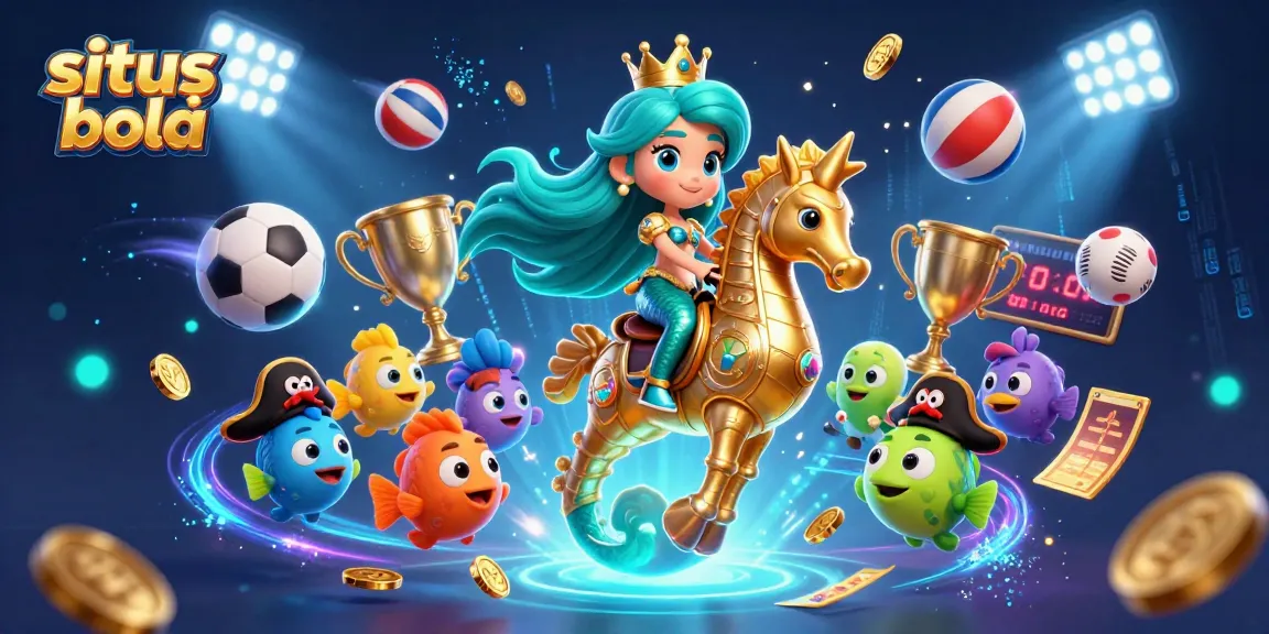 Engage in thrilling situs judi bola action with vibrant characters and dynamic sports elements.