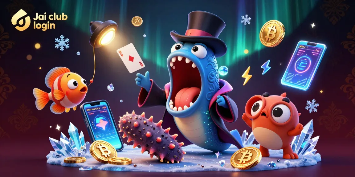 Play engaging games on Jai club login platform with vibrant sea creatures and crypto coins