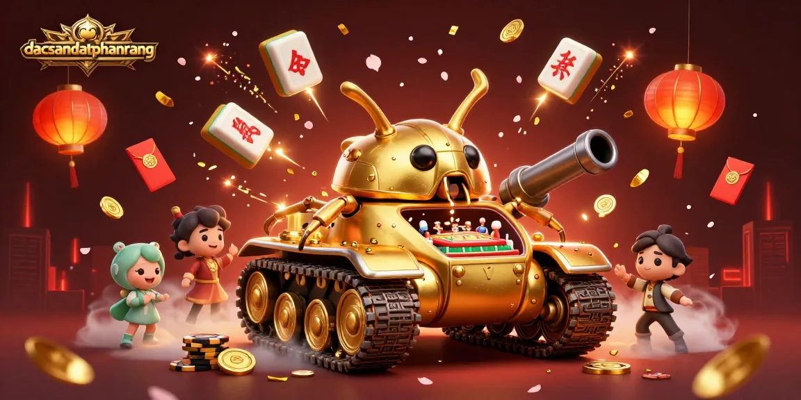 Place bets at dacsandatphanrang with massive golden beetle tank revealing a mini casino.