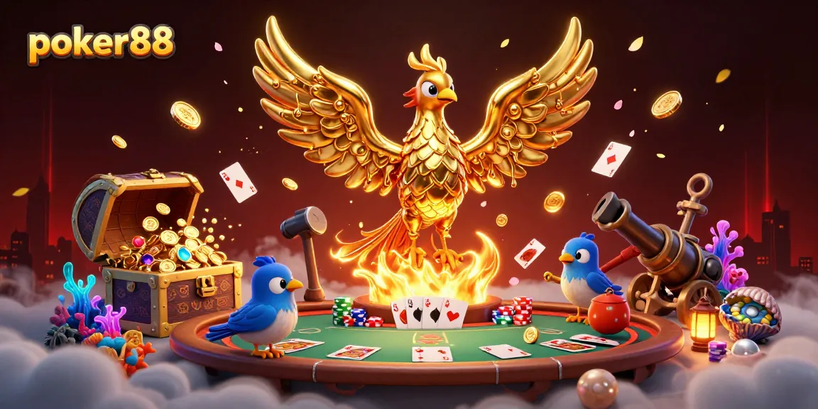 Engage with poker88 on a vibrant gaming adventure featuring poker elements and enchanting characters.