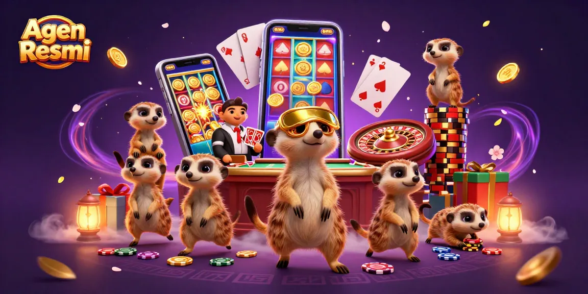 Agen Resmi guides players through an exciting array of casino games with vibrant visuals and engaging elements.