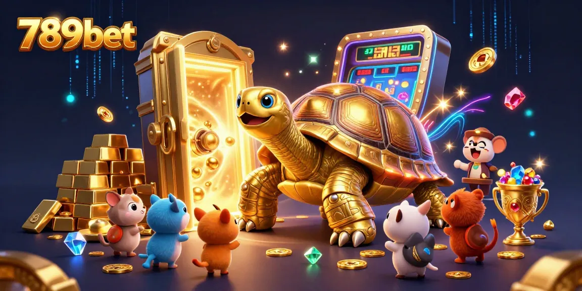 Trải nghiệm thú vị tại 789bet qua hình ảnh chú rùa vàng khổng lồ.