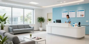 Hair transplant turkey procedure in a modern healthcare facility focusing on patient care and doctor consultation.