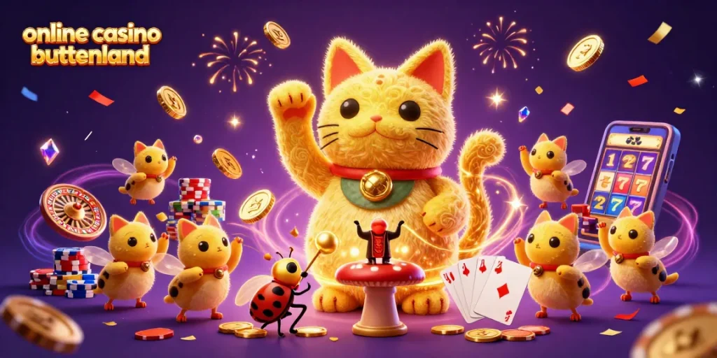 Experience the magic of online casino buitenland with vibrant 3D characters and casino elements.